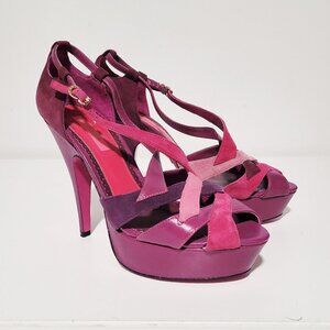 Betsey Johnson Pink and Purple Heels